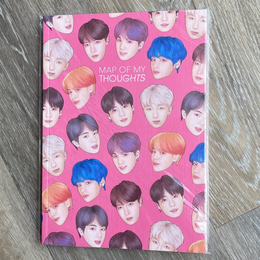 NWT BTS “Map Of My Thoughts” Notebook